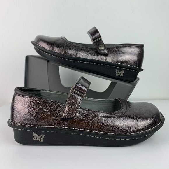 Alegria Belle Bel-207 Metallic Mary Jane Shoes Size 36 US 6/6.5 - Picture 1 of 13